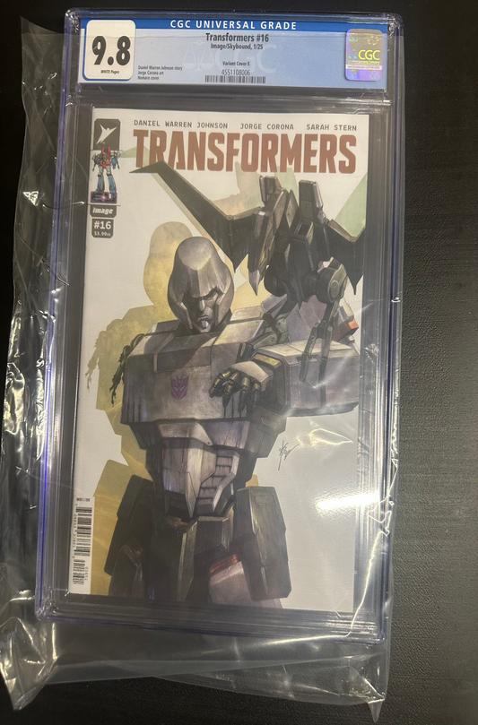 Transformers Vol 5 #16 Cover E Incentive Homage Variant Cover - CGC 9.8